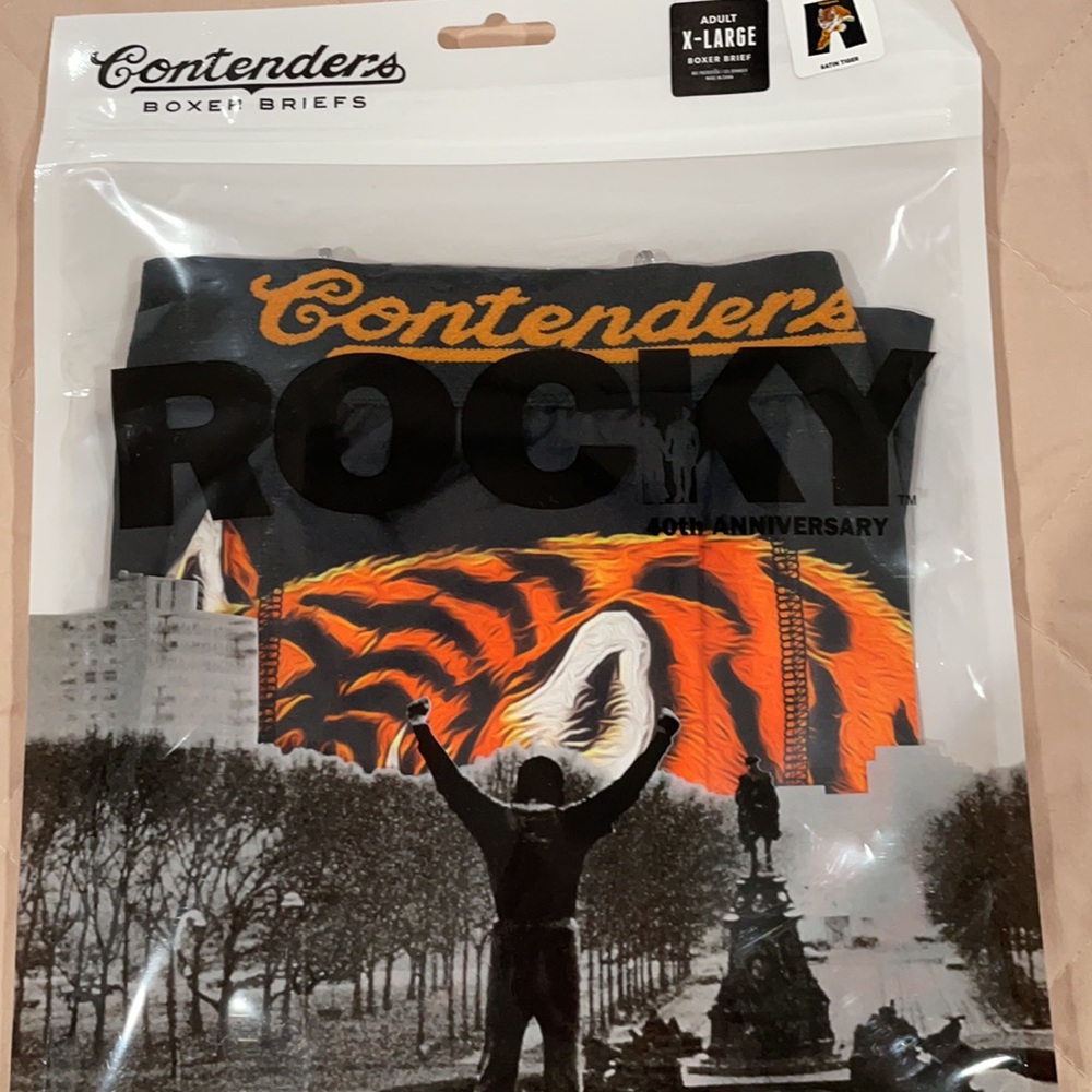 Rocky Satin Tiger 🥊 Boxer Brief. Size Xlarge